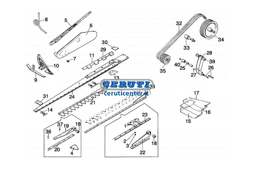 Spare Parts Of Gaspardo Mowers Fbr