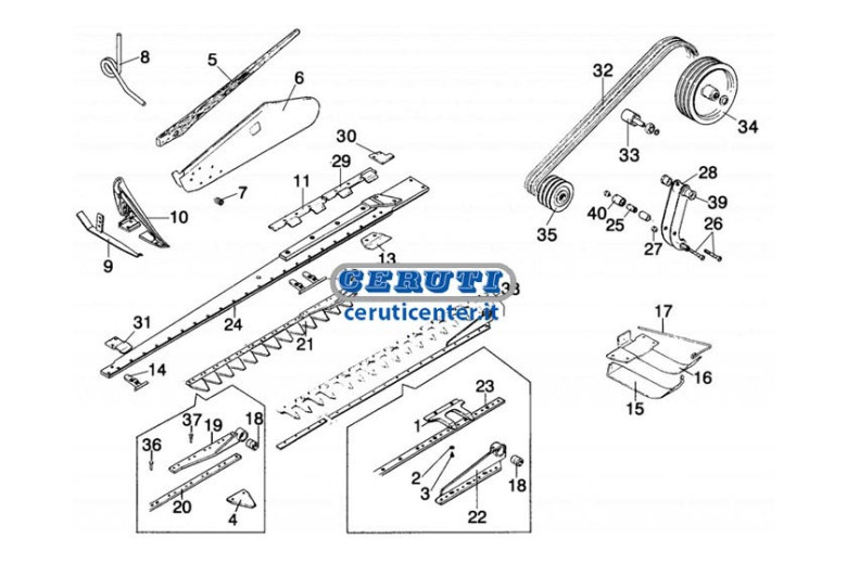 Spare Parts Of Gaspardo Mowers Fbr