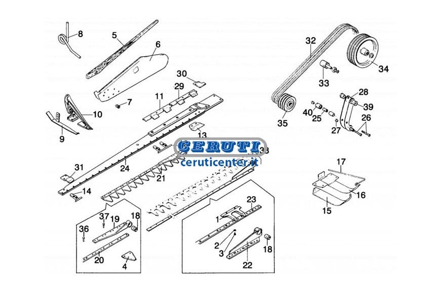 Spare Parts Of Gaspardo Mowers Fbr