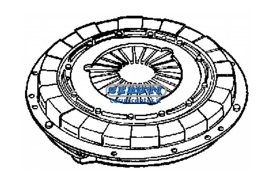 Single-Plate Mechanism With Diaphragm Springs Ø 215 Mm Plate