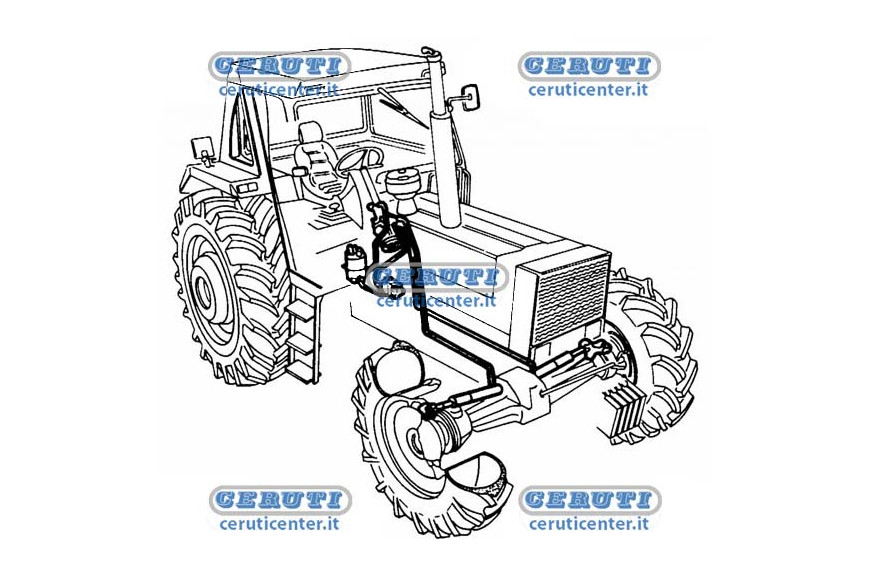 Hydraulic Steering System Installation Assemblies For Tractors 345Dt
