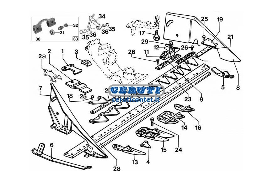 Pieces De Rechange Pour Motofaucheuses Bcs 600 - 700 Type "Centrale"