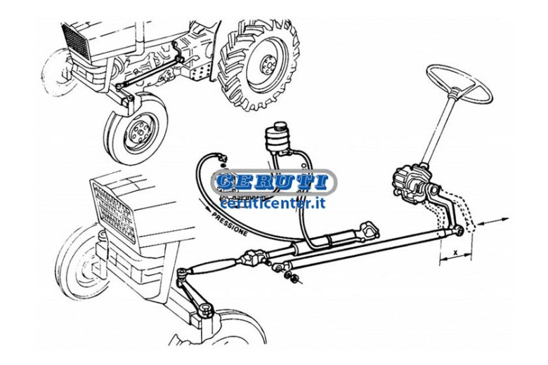 Power Steering Installation Assemblies For Tractors 45.66N