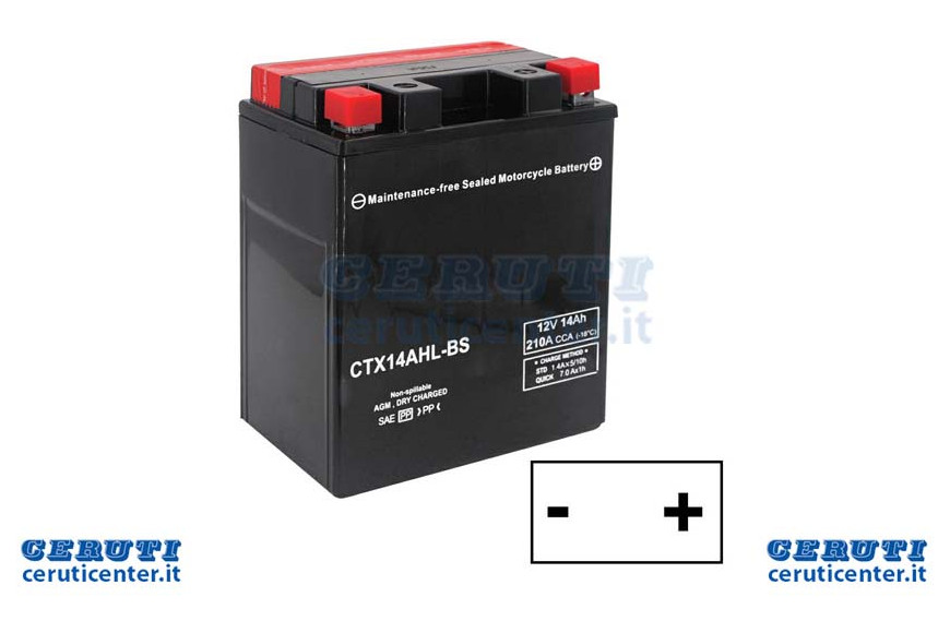 Batterie 12V 14Ah AGM + Dx