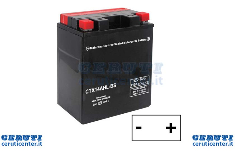 Batería de 12V 14Ah AGM + Dx