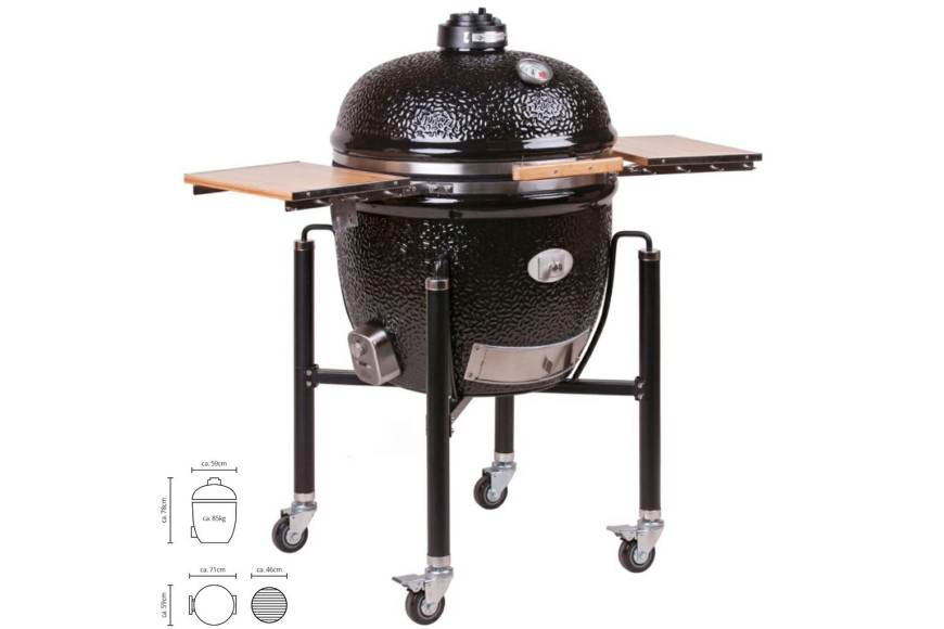 Monolith Grill-Guru ClassicPro-Series 1.0 mit schwarzem Wagen