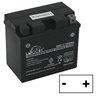 Battery 330366-6 Ah, Polo A Positive Right, L. 113 Mm, Mm P. 70, H. 107 Mm, Mm H.Totale 107. Battery AGM Husqvarna Rider 77