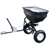 Un esparcidor de remolque con ruedas de goma 14 "Capacidad Max 56 Kg