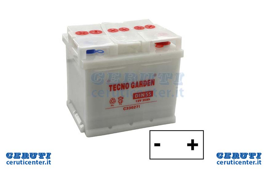 Battery 12V 55Ah + Dx