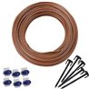Installation Kit Fabriqué à partir de 150 M à partir du fil 3,4 mm, avec des clous 500 E 6 Connecteurs