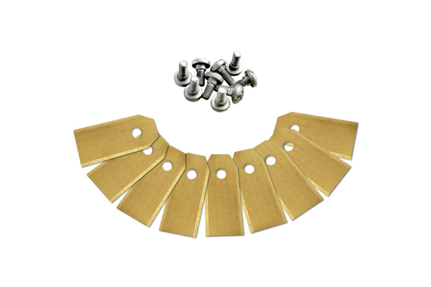 Kit Lames 3 Sets complets, titane recouvert d'acier, épaisseur 0,6 mm, pour Automower, Silenio, Rob