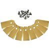 Kit Lames 3 Sets complets, titane recouvert d'acier, épaisseur 0,6 mm, pour Automower, Silenio, Rob