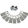 Kit Blades 3 Complete Sets, Stainless Steel resistant, thickness 0.5 Mm, For Honda Miimo Hrm310Jr / 310Gps / 520/3000