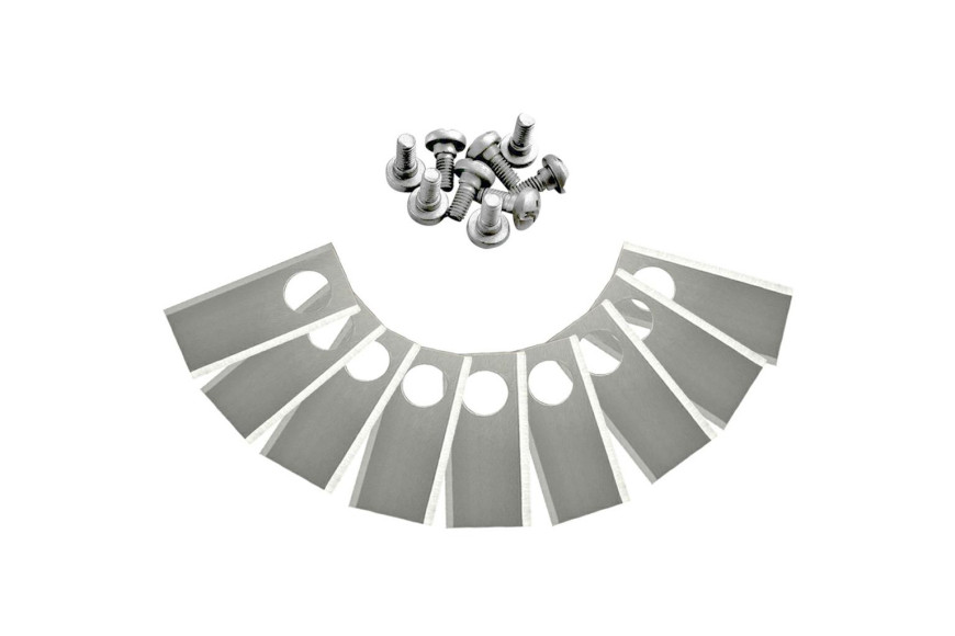 Blades Kit 3 Complete Sets, Stainless Steel Resistant, Thickness 1 Mm, For Yardforce Sa500Eco, Sc600Eco, Sa600H, Sa800Pro