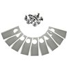 Blades Kit 3 Complete Sets, Stainless Steel Resistant, Thickness 1 Mm, For Yardforce Sa500Eco, Sc600Eco, Sa600H, Sa800Pro