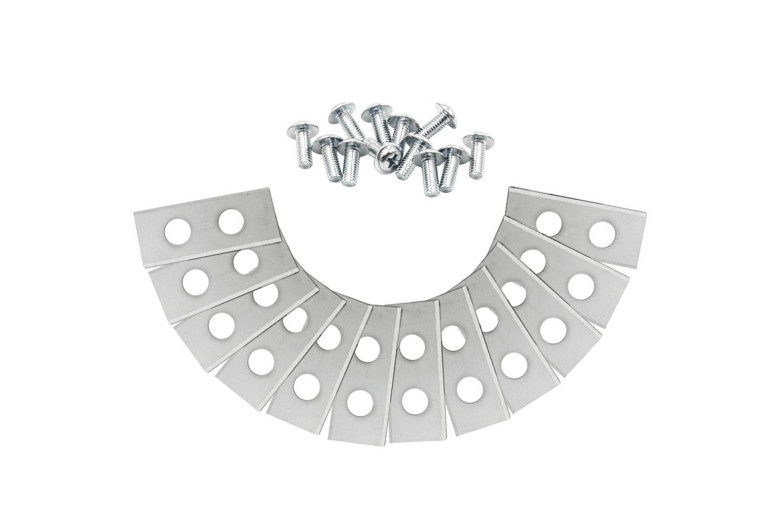 Blades Kit 4 sets de complet, en acier inoxydable résistant, 1 mm d'épaisseur, pour Landroid S Wr130E M Wr142E / 143E / 153E / 1