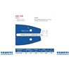 Chainsaw bar 25 cm - 10 "Pitch 3/8" Thickness 1.1 Mm - .043 "Attack 318, 39 Maglie
