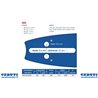 Bar Chainsaw 50 cm - 20 "Pitch 3/8" d'épaisseur 1,3 mm - 0,050 « Attaque 095, 70 Maglie