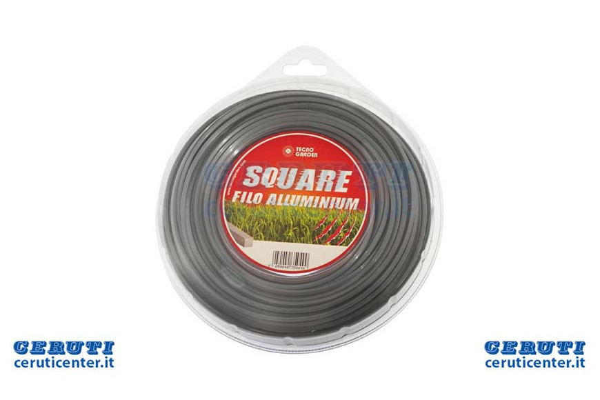 Blister fil gris oxyde Alluminioquadro Diamètre 3 Mmlunghezza 50 mètres