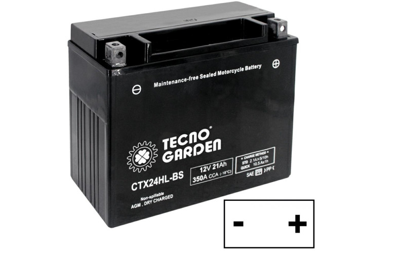 Longue + Dx AGM batterie 12V