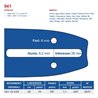 Bar Chainsaw 40 cm - 16 "Pitch 3/8" Thickness 1.1 Mm - .043 "Attack 041, 56/57 Maglie