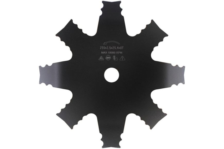 Disc For Decespugliatore, 8 Teeth Curvidiametro 255 Mm