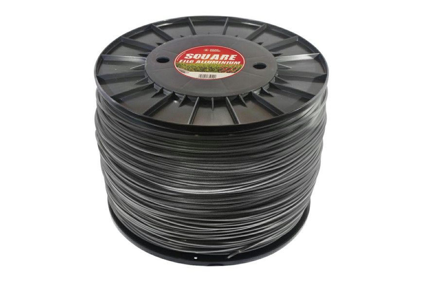Rouleau 10 kg Fil gris oxyde Alluminioquadro diamètre 2,4 mètres Mmlunghezza 1560