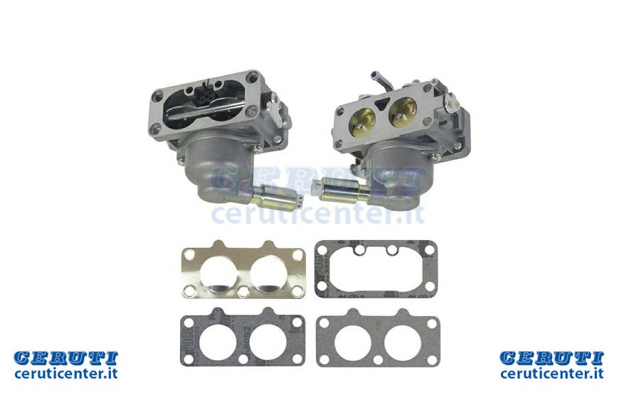 Carburetor Body Double, Vertical Intek Avs Ohv two cylinders 22, 24 Hp, 406700, 407700, 445500, 445600, 445800, Starter On Comma