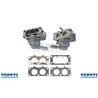 Carburetor Body Double, Vertical Intek Avs Ohv two cylinders 22, 24 Hp, 406700, 407700, 445500, 445600, 445800, Starter On Comma