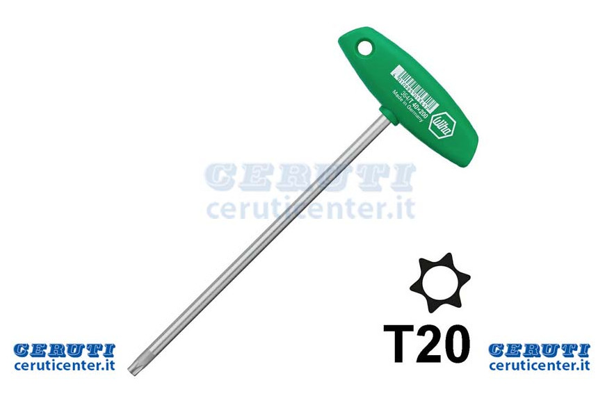Clé mâle Torx Poignée avec un T (T20)