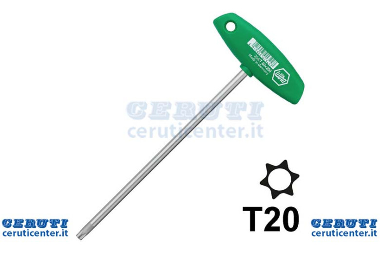 Clé mâle Torx Poignée avec un T (T20)