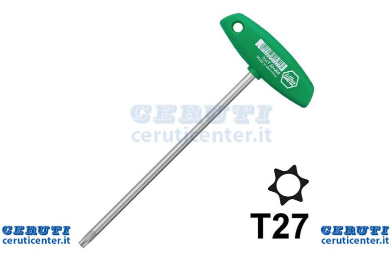 Male Torx wrench Handle With A T (T27)