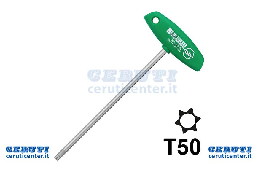 Clé mâle Torx Poignée avec un T (T50)
