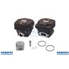 Cilindro completo motosega Husqvarna 372, aspirazione tonda, pistone cod 362009