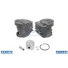 Cylindre complet scie à chaîne Husqvarna P540, P543, diamètre 46 mm, piston Cod 360378