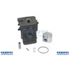 Cylindre complet Chainsaw Mcculloch Promac 10-49, partenaire 4900, diamètre 44 mm, Cod piston 360673