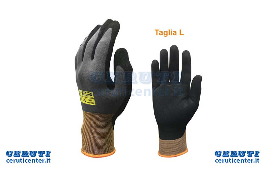 Gloves Nibersoft With Partial Coating Size 8 / L
