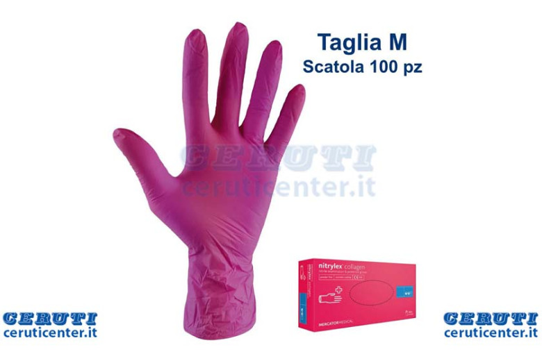 Taille M Gant Nitrile (de la boîte 100 Pcs)