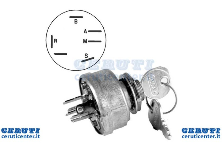 Starter Switch 4 Poles, 2 More Positions Start Fixing A ring. Comes Complete With Key