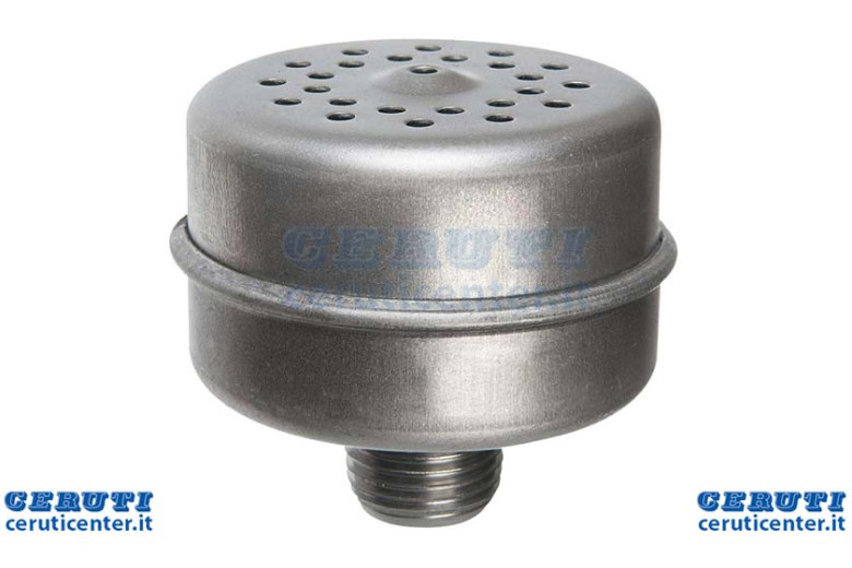 Marmitta Con Filetto 1/2” Da 3 A 4 Hp Vecchi Tipi, Ø 80 Mm 