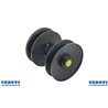 Polea variable. Diámetro exterior 129 mm, mm 140 Altura total
