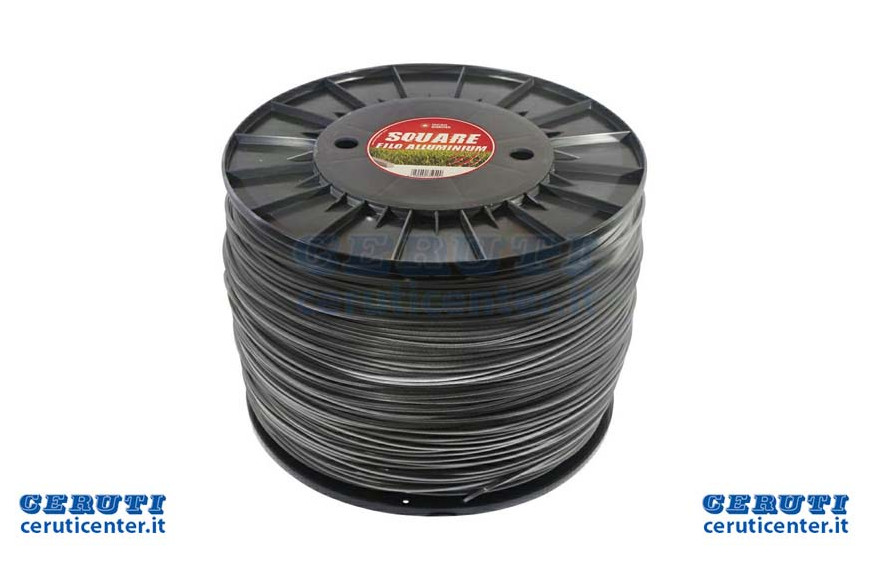 Rolle 10 kg Draht Grau Oxide Alluminioquadro Durchmesser 3 Mmlunghezza 1100 Meter