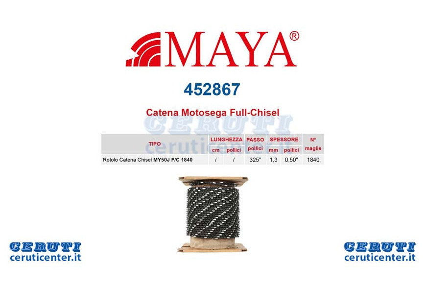 Roll Chain .325 "- 1.3 Mm .050" - 1.840 Maglieprof. Framework With Rebound