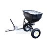 Fertilizer spreader tow with rubber wheels 14 ", max 56 Kg capacity