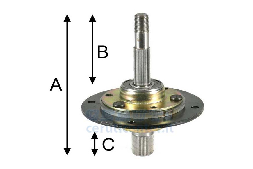 Portacuchillas Soporte Cpl, para montar a 40 "de escape A Central. A 138 Mm, Mm B 71, C 52 Mm