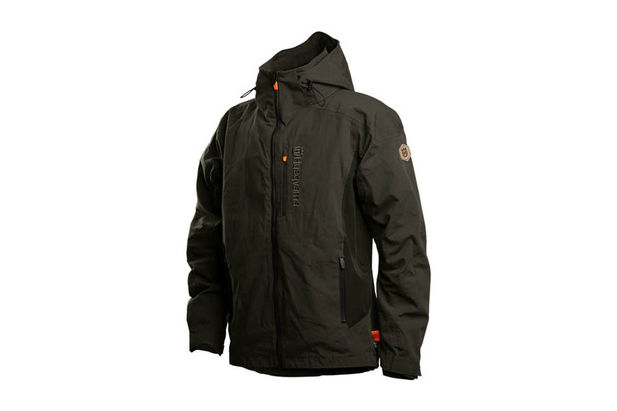 Giacca Shell uomo Verde foresta - Originale Husqvarna - 593250554 - Taglia L