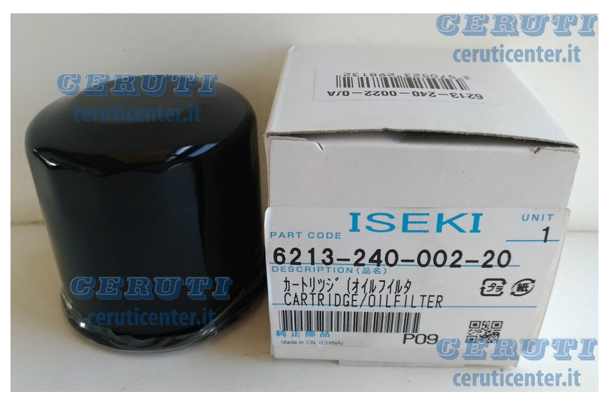 Filtro Olio Iseki - Originale Iseki - 6213-240-002-20