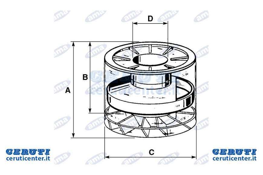 Pre-filter Cyclone Complete O84 Adaptable Ruggerini