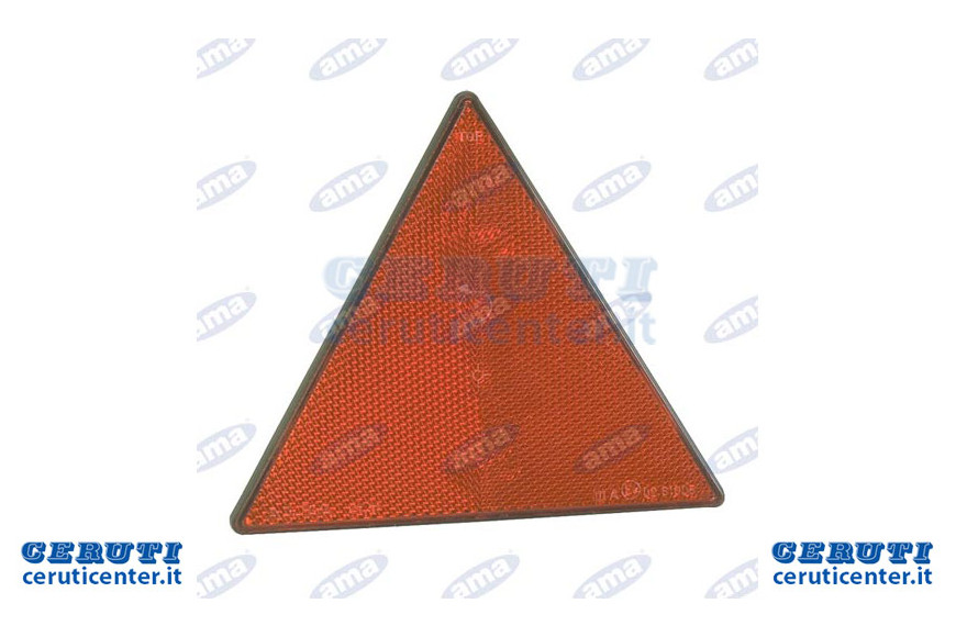 Réfléchissant Triangle rouge avec des vis