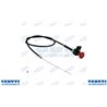 Guy Stop Motor, Cable L 1200mm With Leverage On Knob And Stop Stop Red
